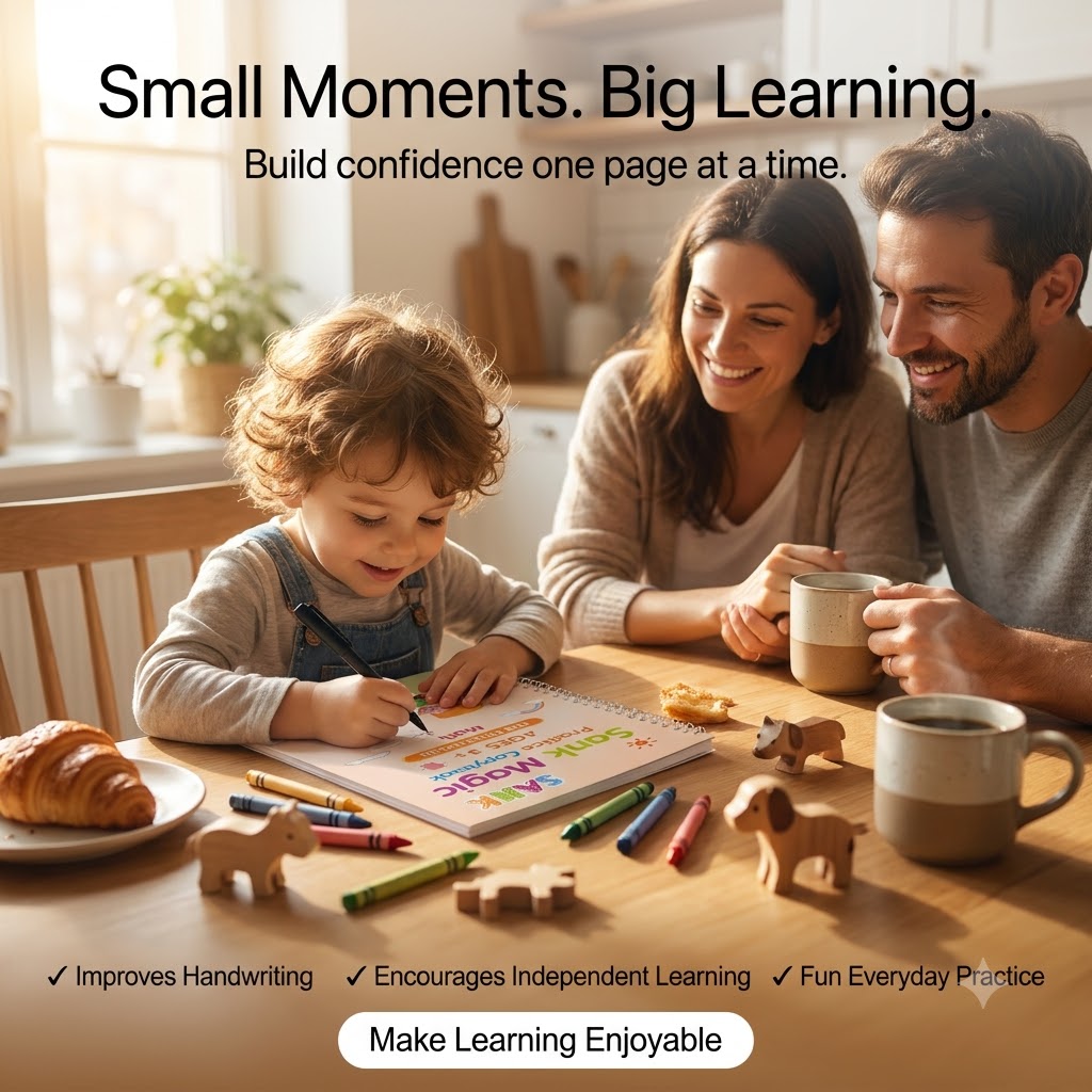 SANK Magic Practice Copybook Set – Reusable Handwriting & Learning Books for Kids