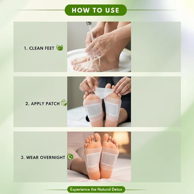 Herbal Giloy Detox Foot Patches ( 30 Patches + 10 Patches FREE )