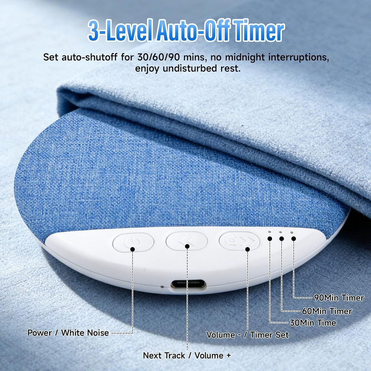 Bluetooth Portable Pillow Speaker – Enjoy Music & Relax in Comfort