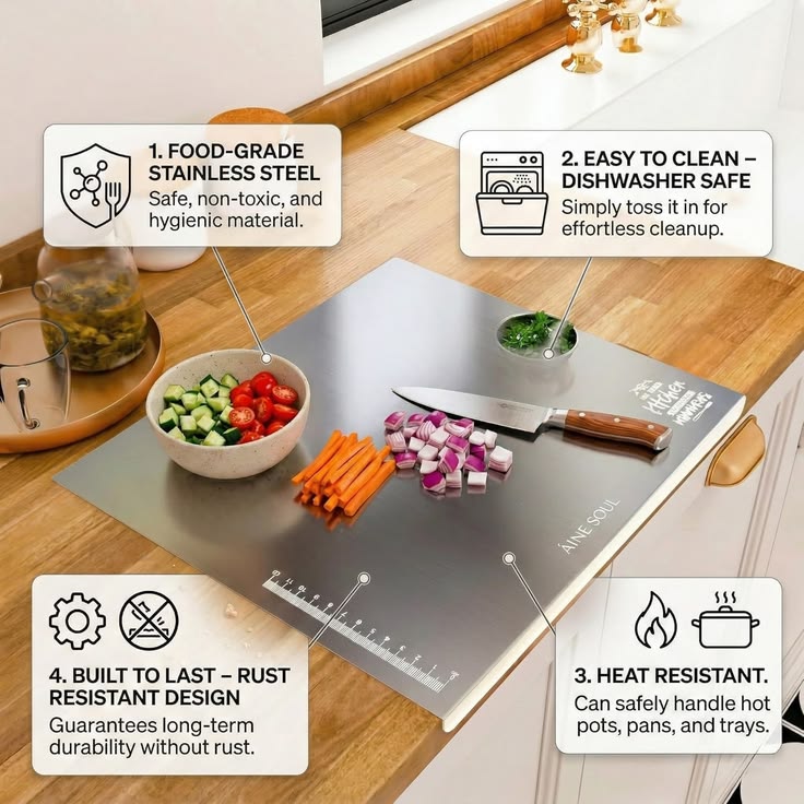 Stainless Steel Chopping Board