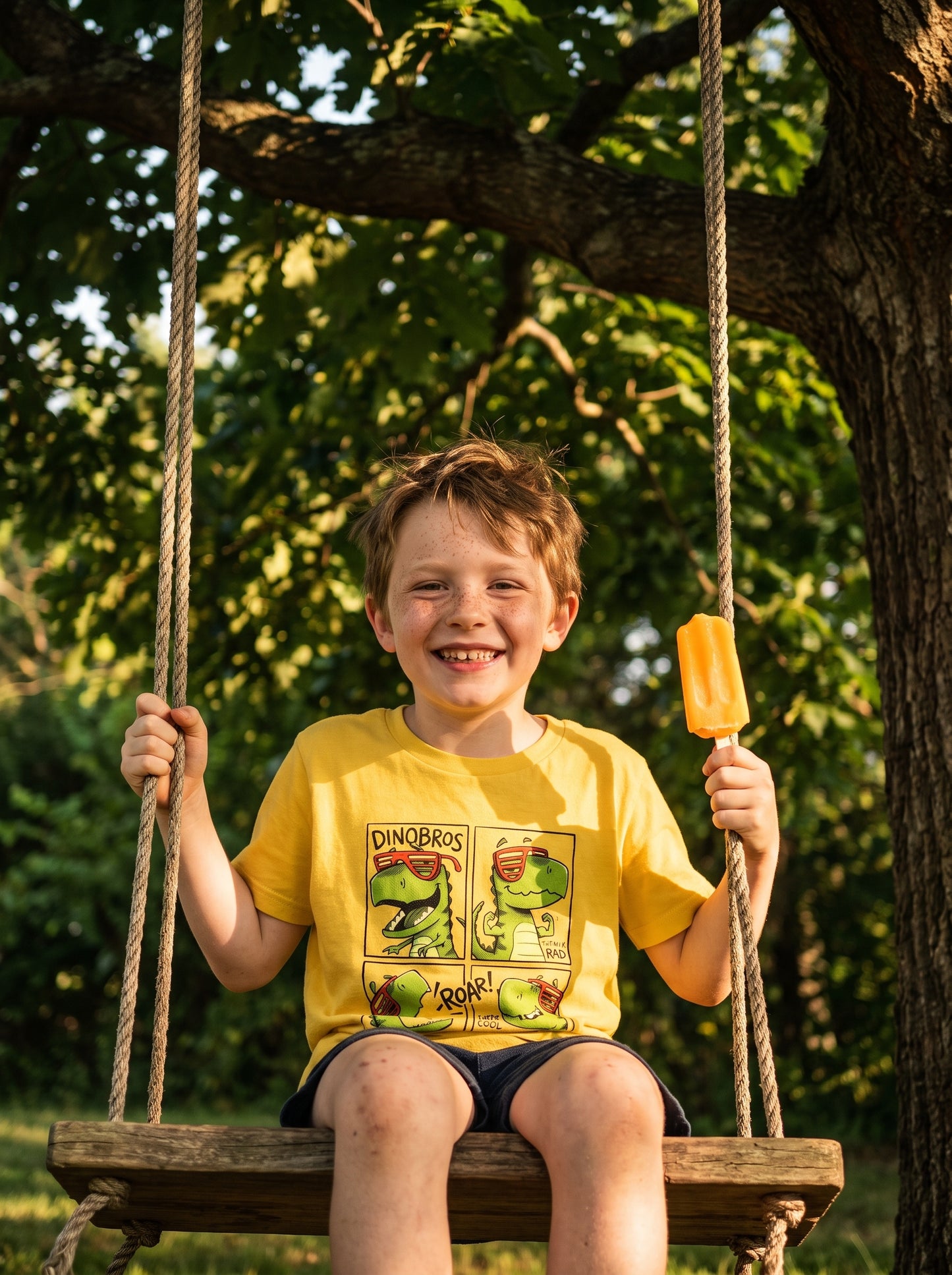 Retro Dinosaur Comic Graphic Tee