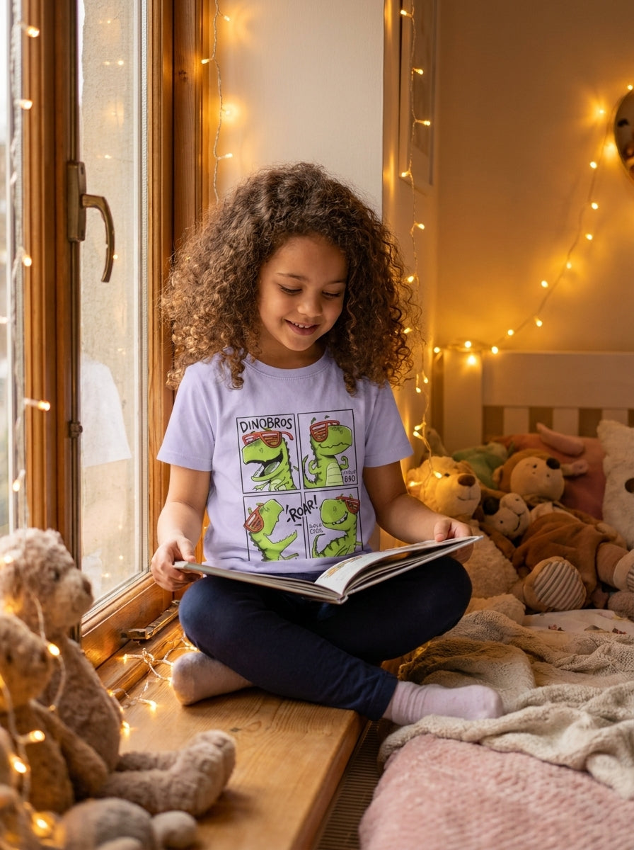 Retro Dinosaur Comic Graphic Tee