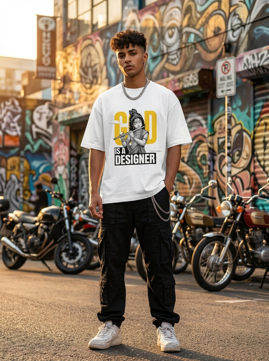 Krishna Ji Unisex Oversized T-shirt